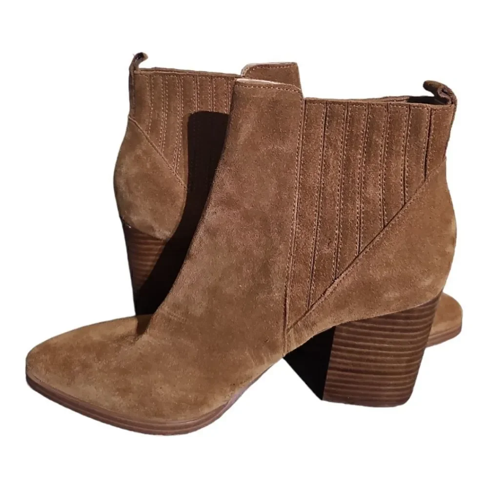 MARC FISHER Alva Pointy Toe Suede‎ Bootie - Size 8 1/2
